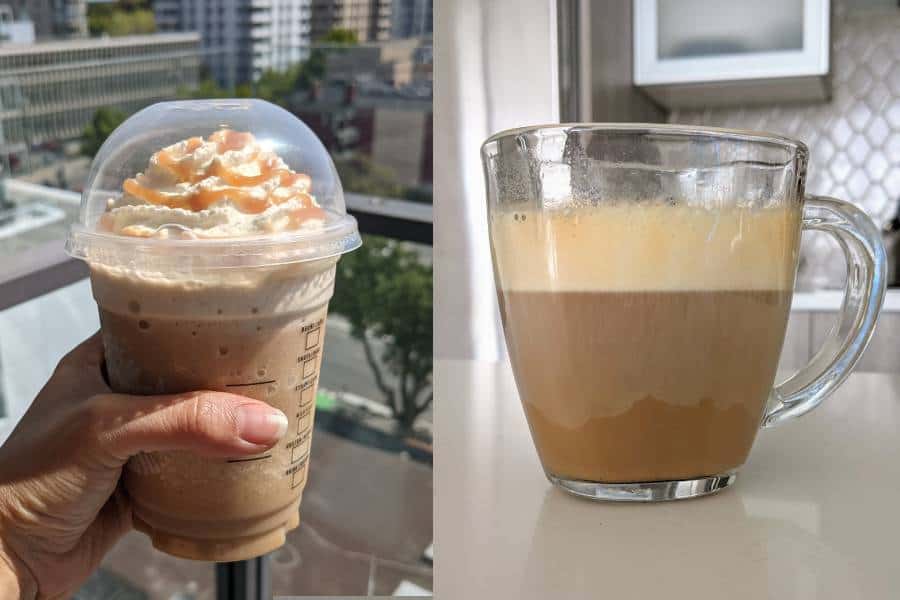 Frappuccino vs. Cappuccino