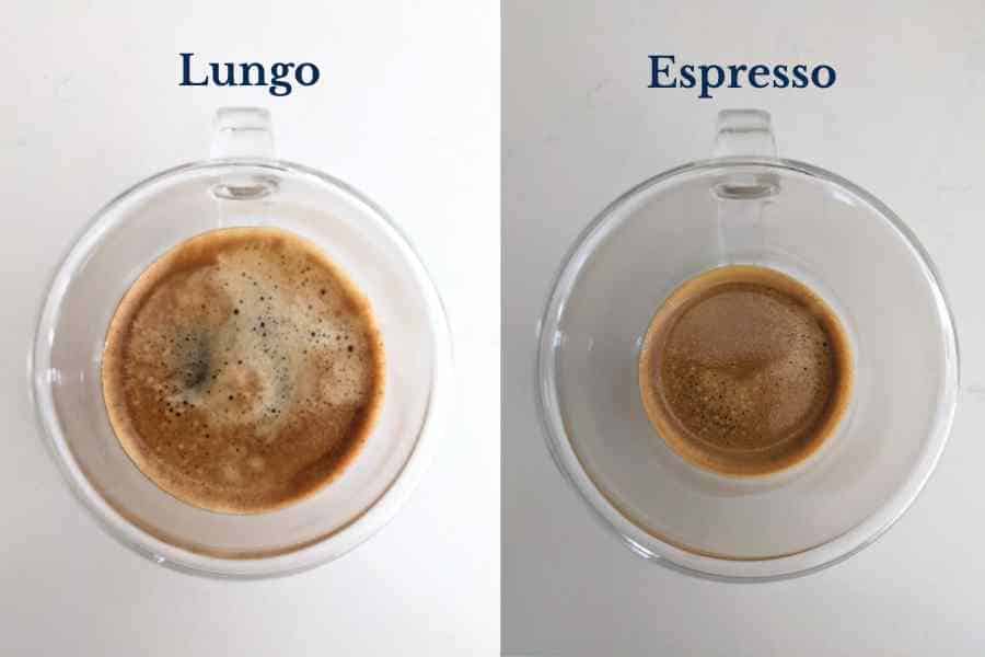 Lungo vs Espresso Top