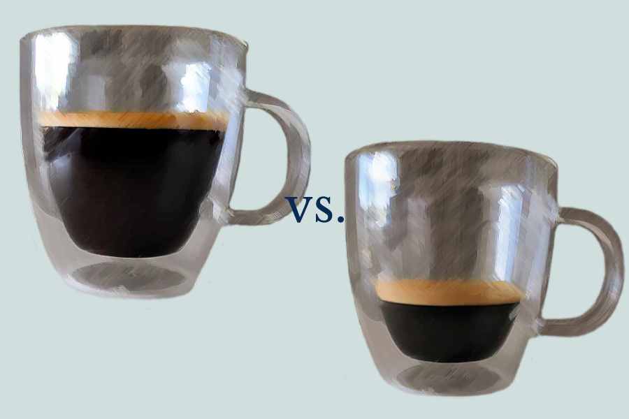 difference between americano and lungo