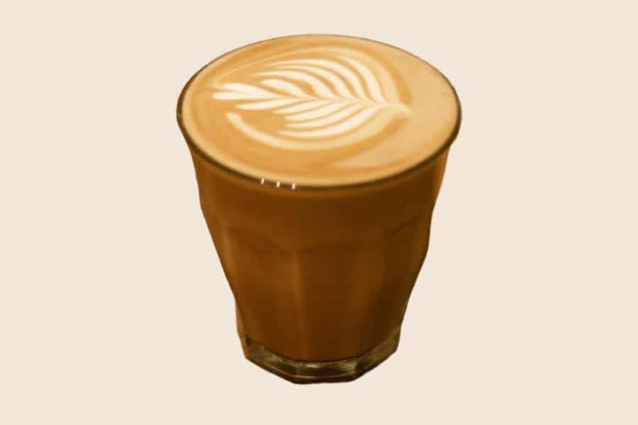 Piccolo latte with coffee