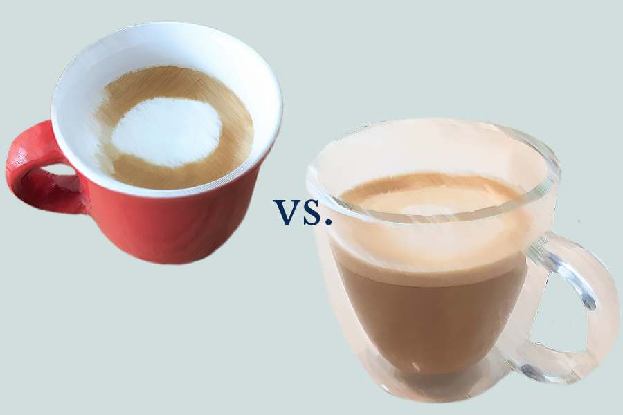 Macchiato vs Cortado