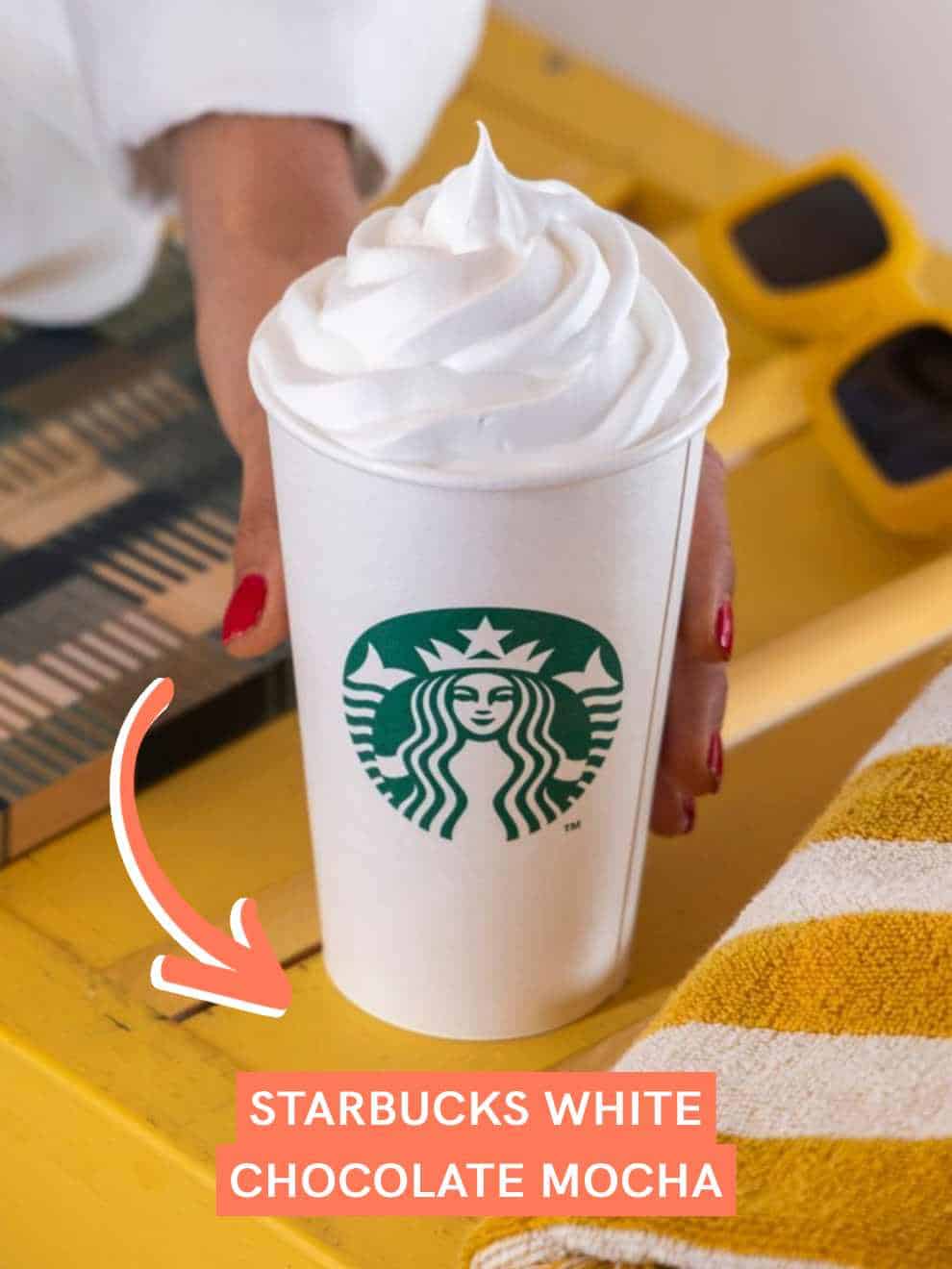 Hot Starbucks White Chocolate Mocha