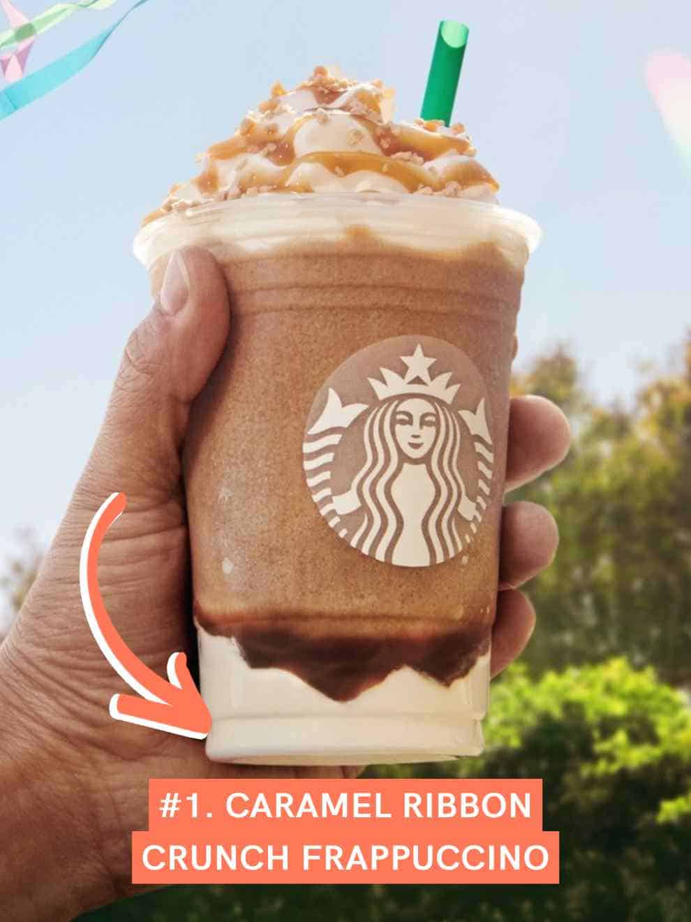 Caramel Ribbon Crunch Frappuccino