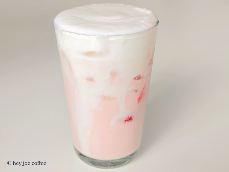 Homemade Pink Drink With Vanilla Cold Foam
