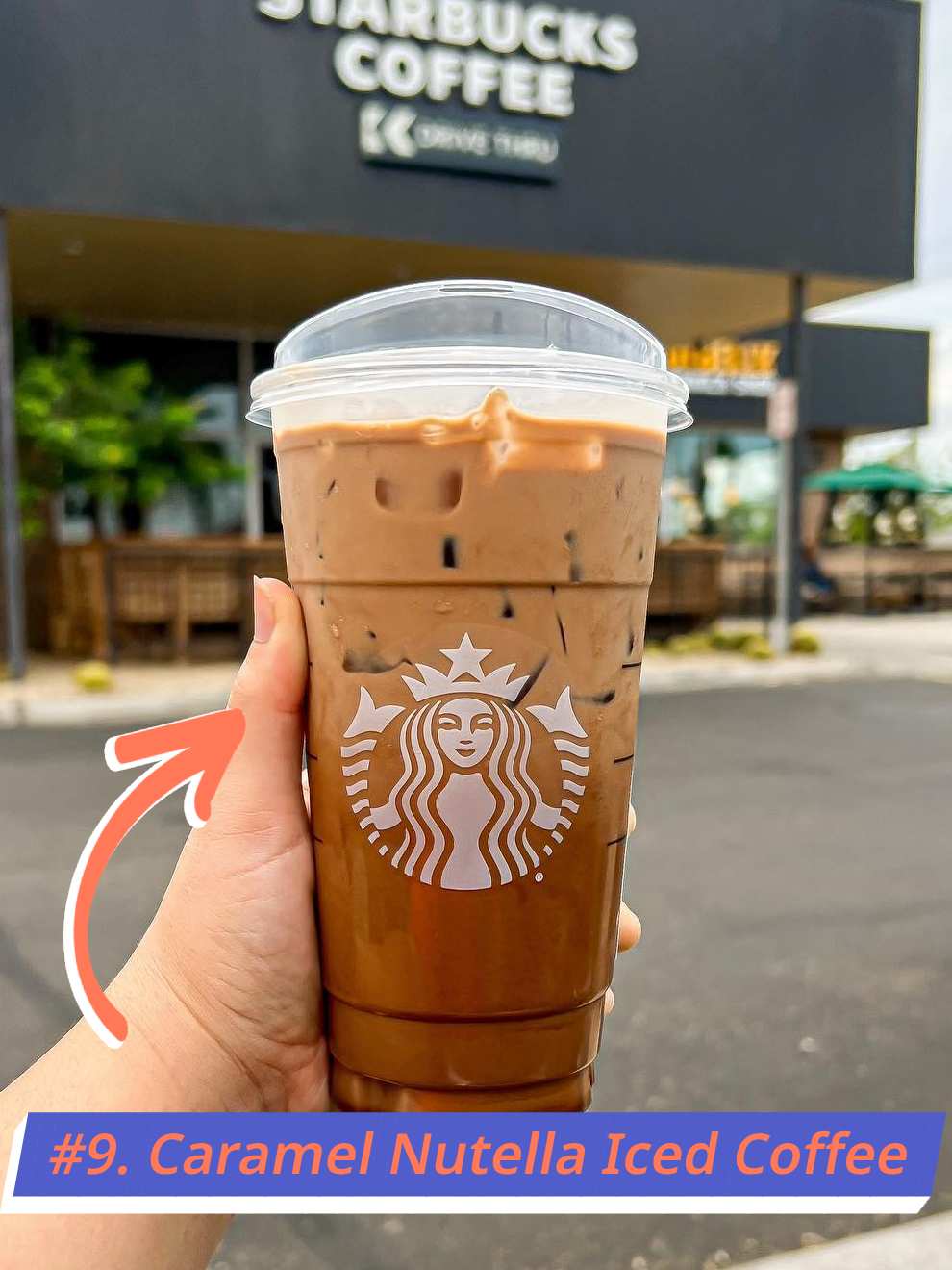 Starbucks Caramel Nutella Iced Coffee