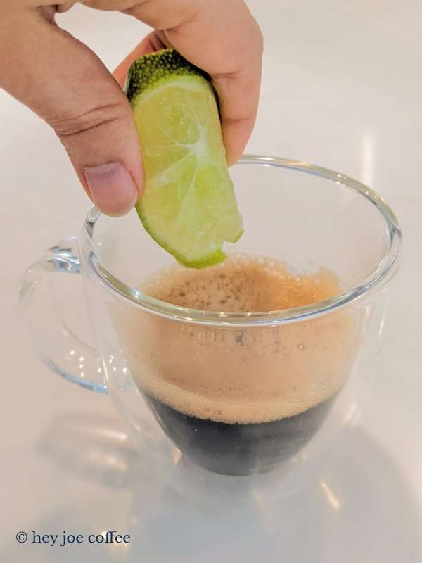 Squeeze Lime To Coffee