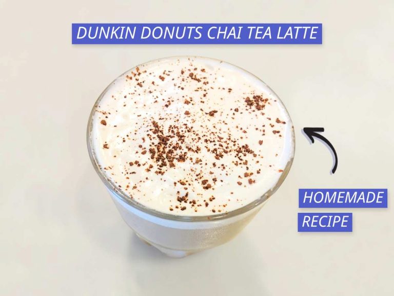 Dunkin Donuts Chai Tea Latte Recipe