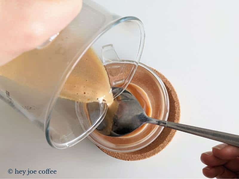 Espresso Over Spoon