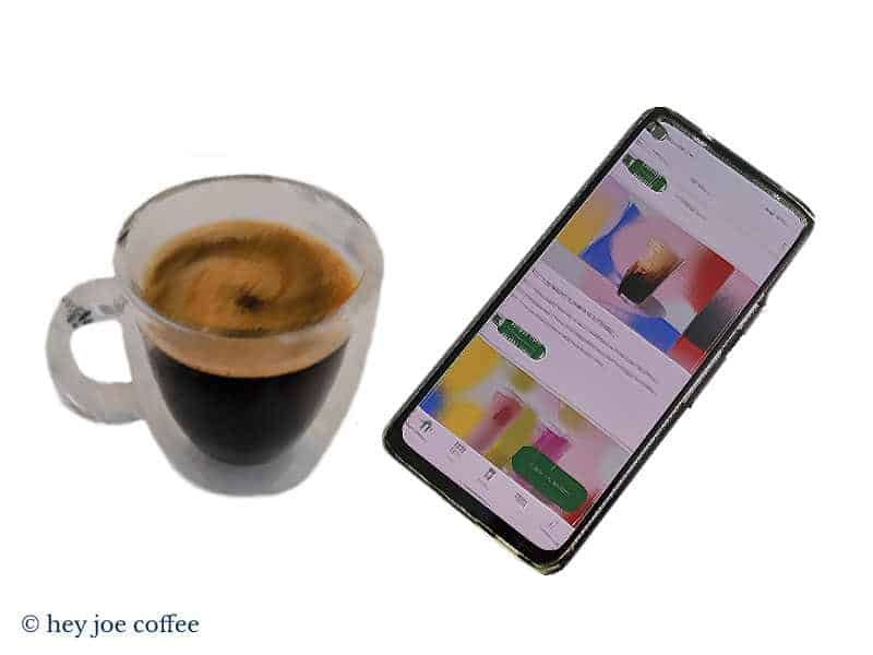 How to order decaf on starbucks app