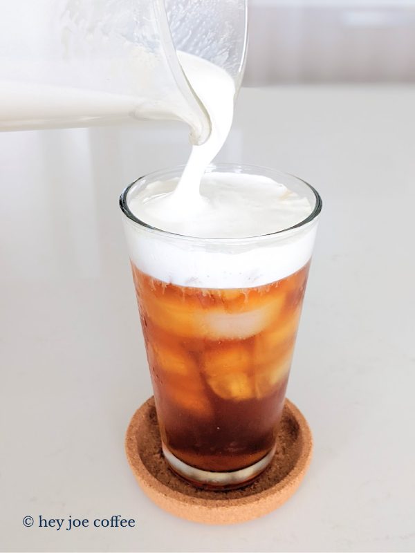 Milk Into Peppermint Cold Brew