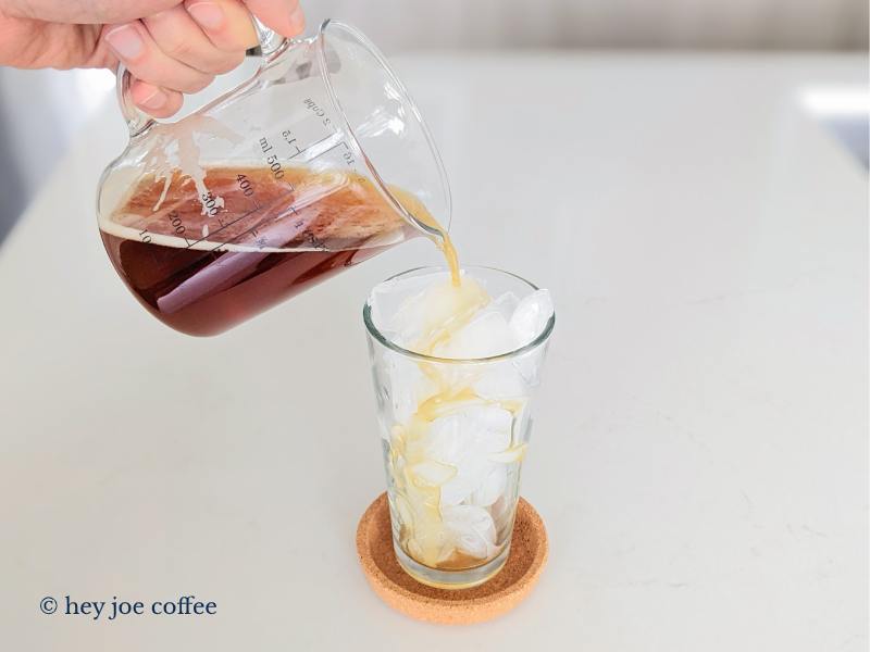Pour Cold Brew Over Ice