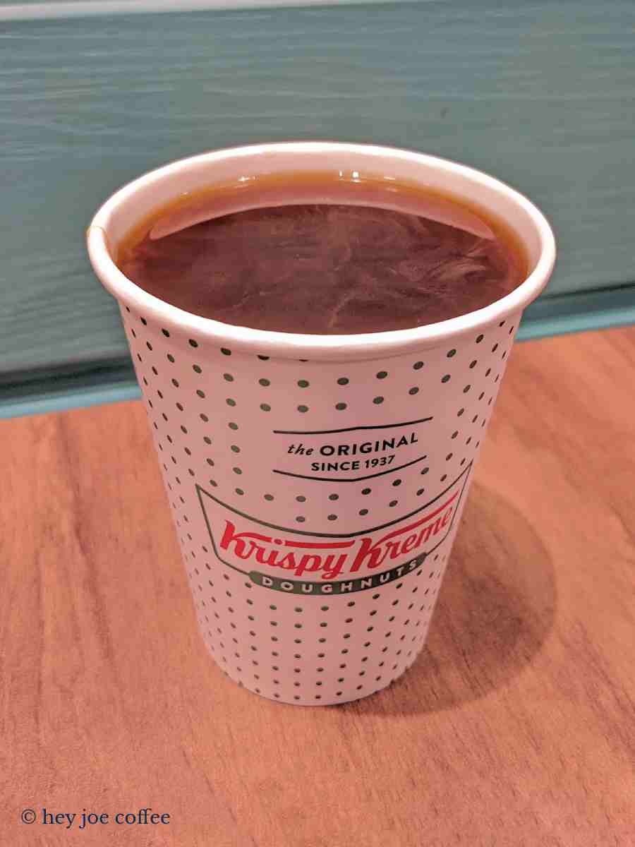 Americano At Krispy Kreme