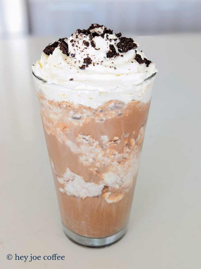 Homemade Mocha Cookie Crumble Frapp