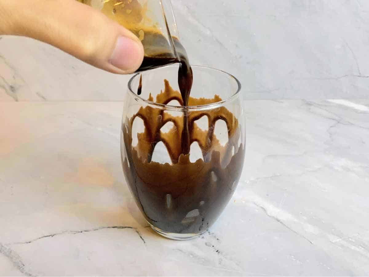Pour Espresso Into Chocolate