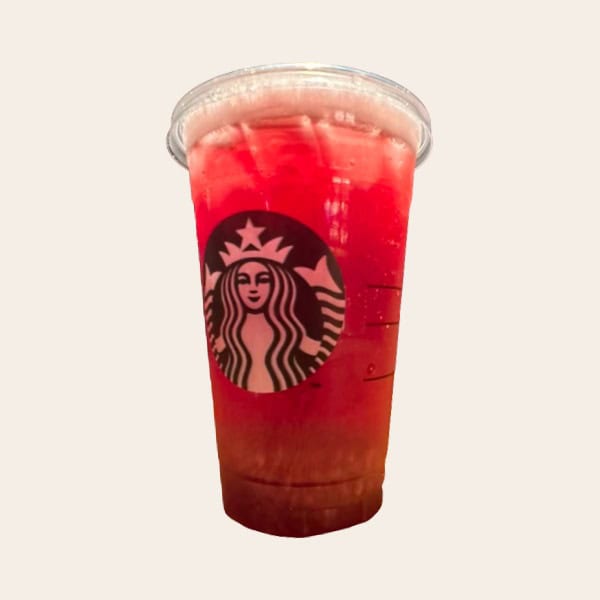 Shaken Hibiscus Tea with Pomegranate Pearls