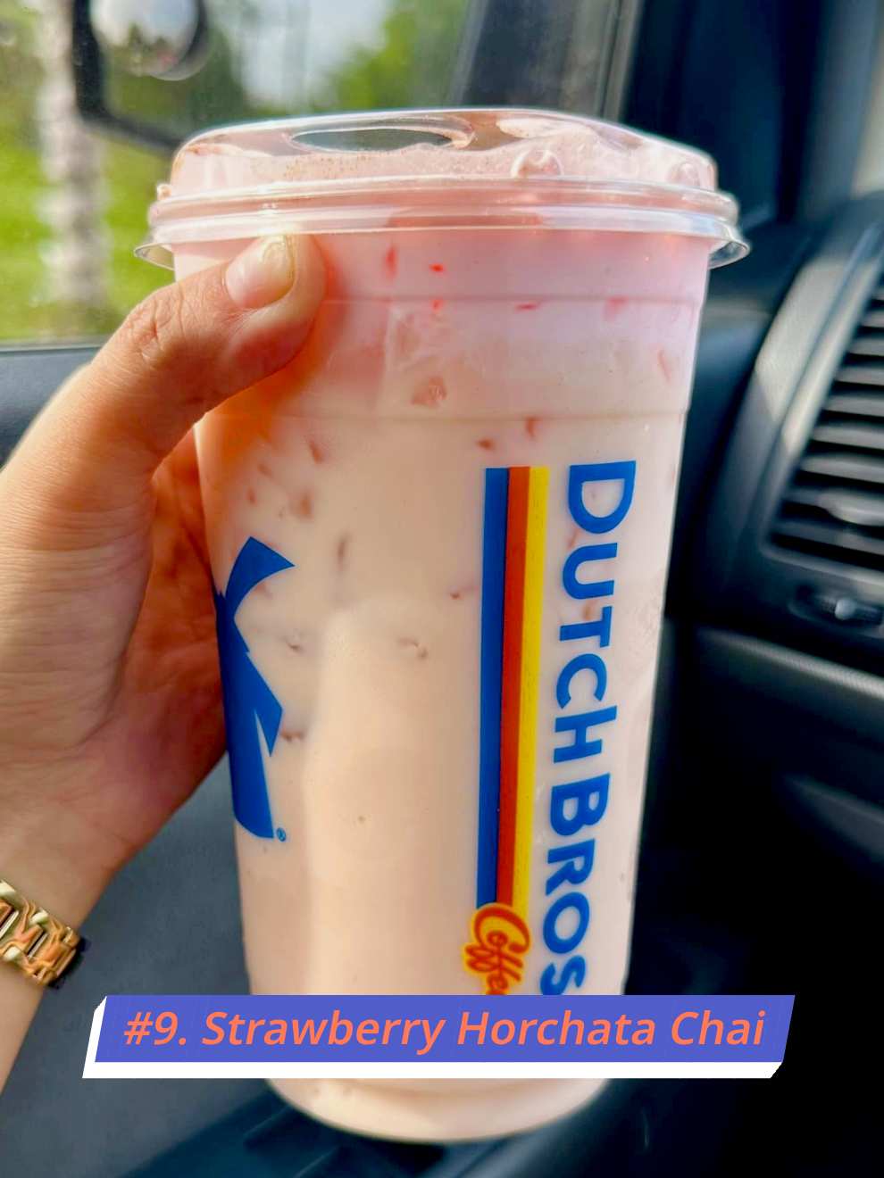 Dutch Bros Strawberry Horchata Chai