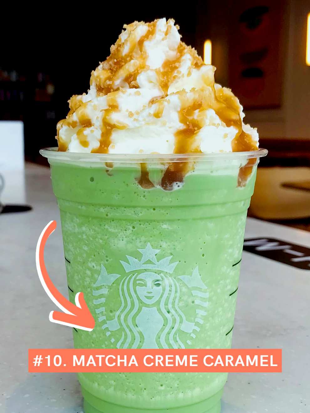 Caramel Matcha Creme Frappuccino