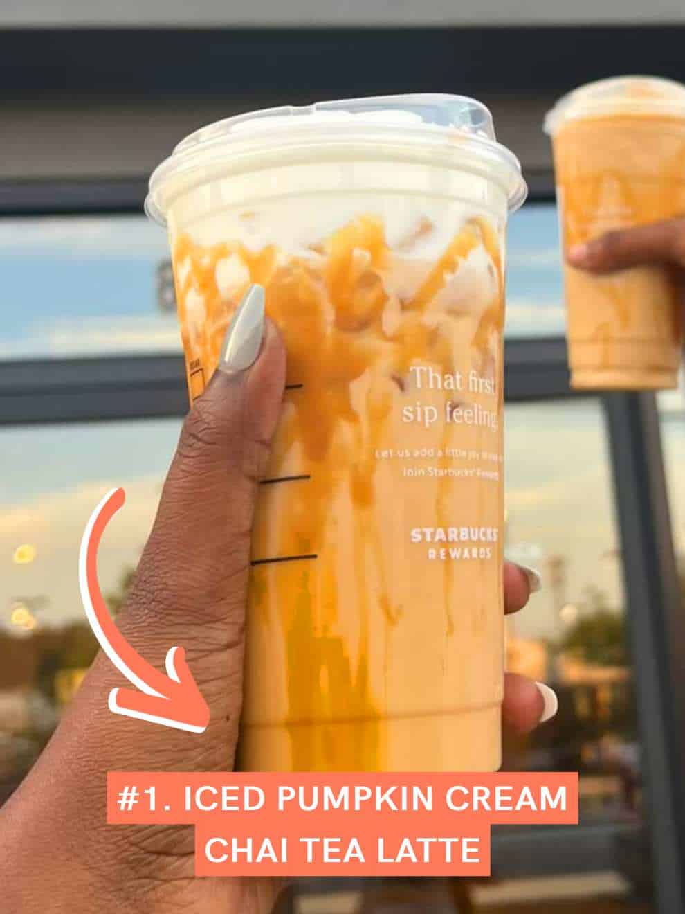 Iced Pumpkin Cream Chai Tea Latte