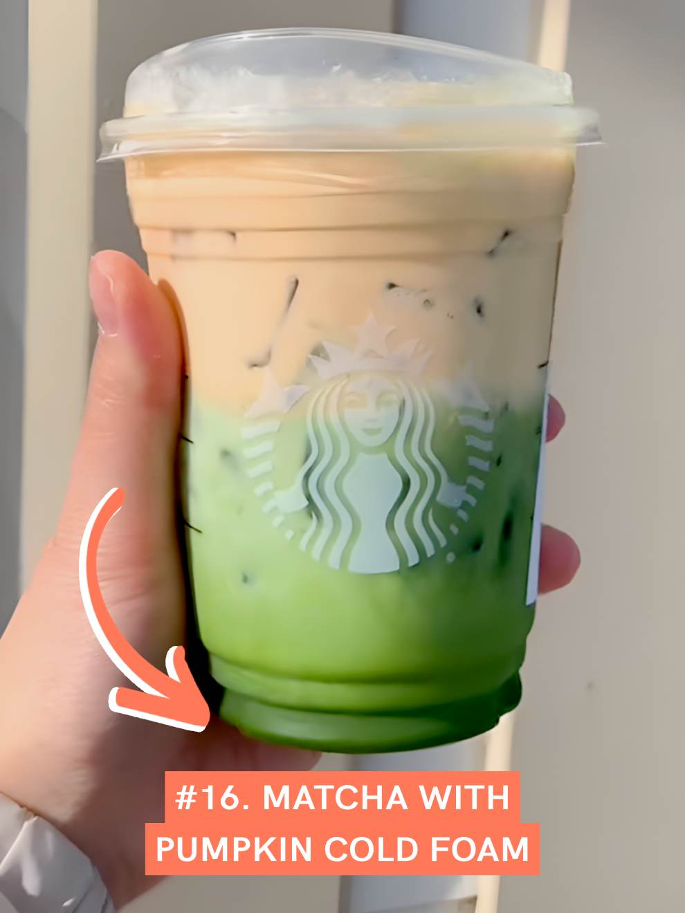 Matcha with Pumpkin Cold Foam