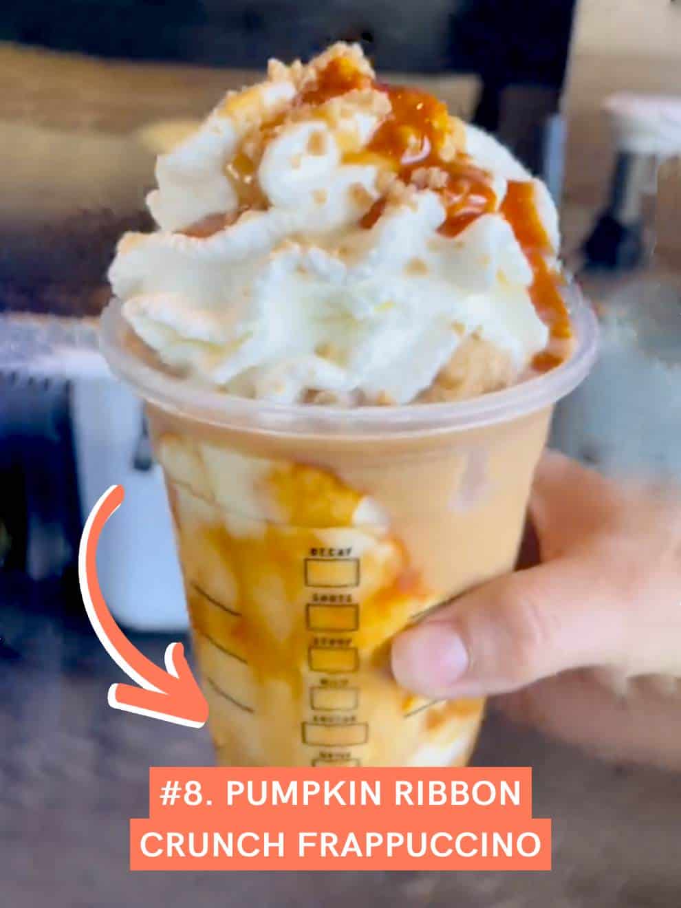 Pumpkin Ribbon Crunch Frappuccino