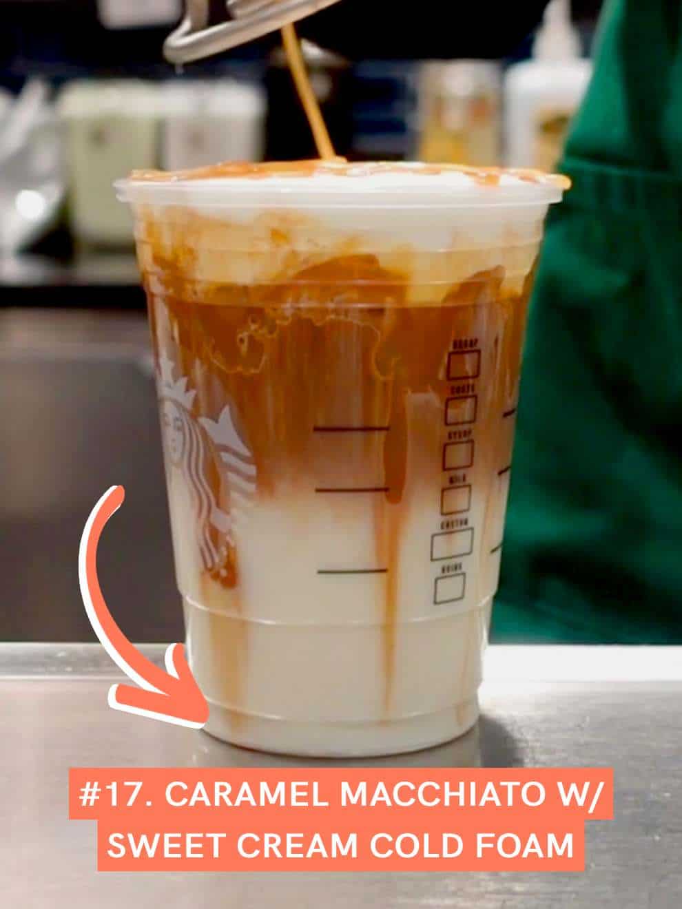 Caramel Macchiato with Sweet Cream Cold Foam