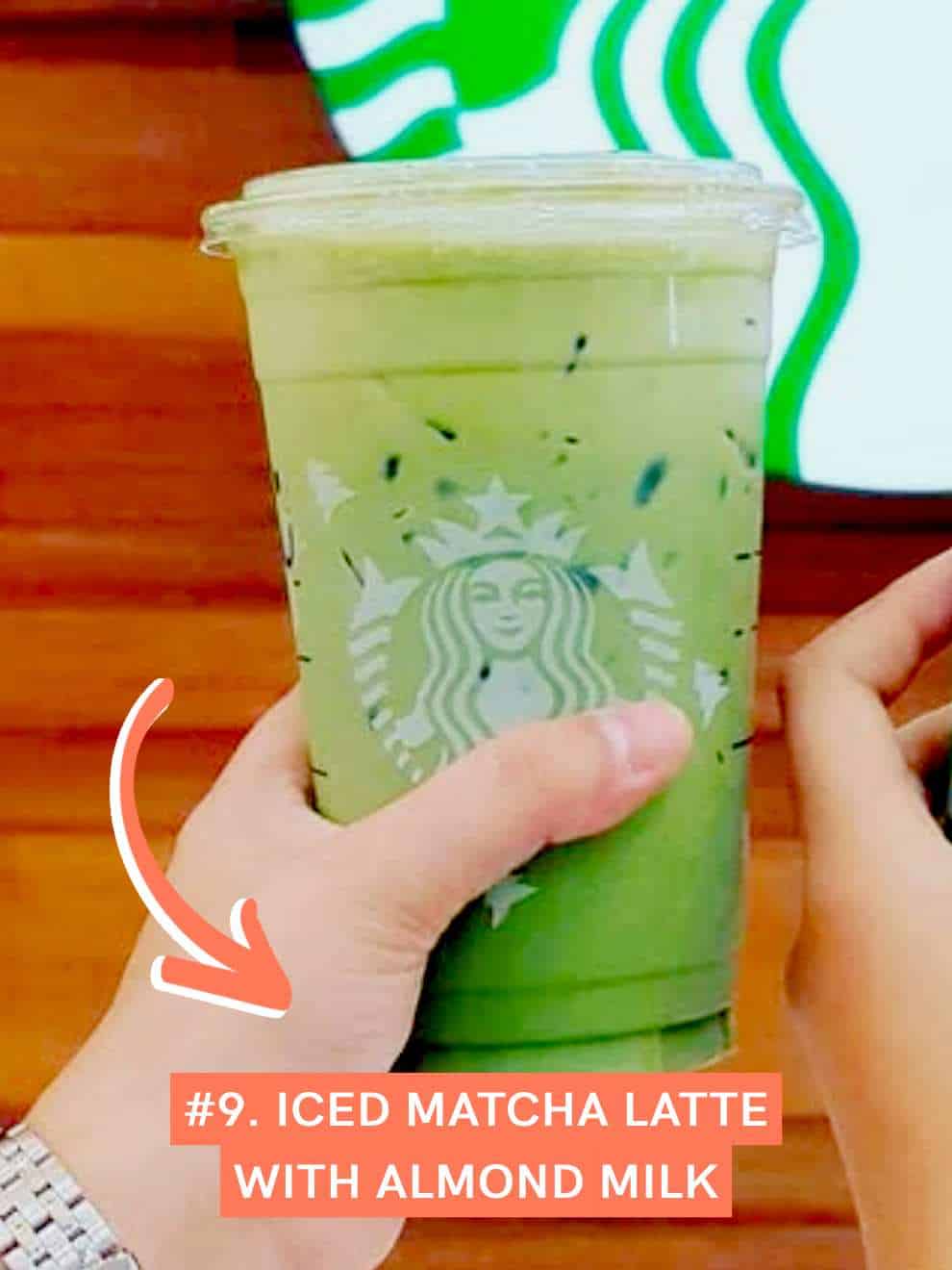 Iced Matcha Latte with Almond Milk