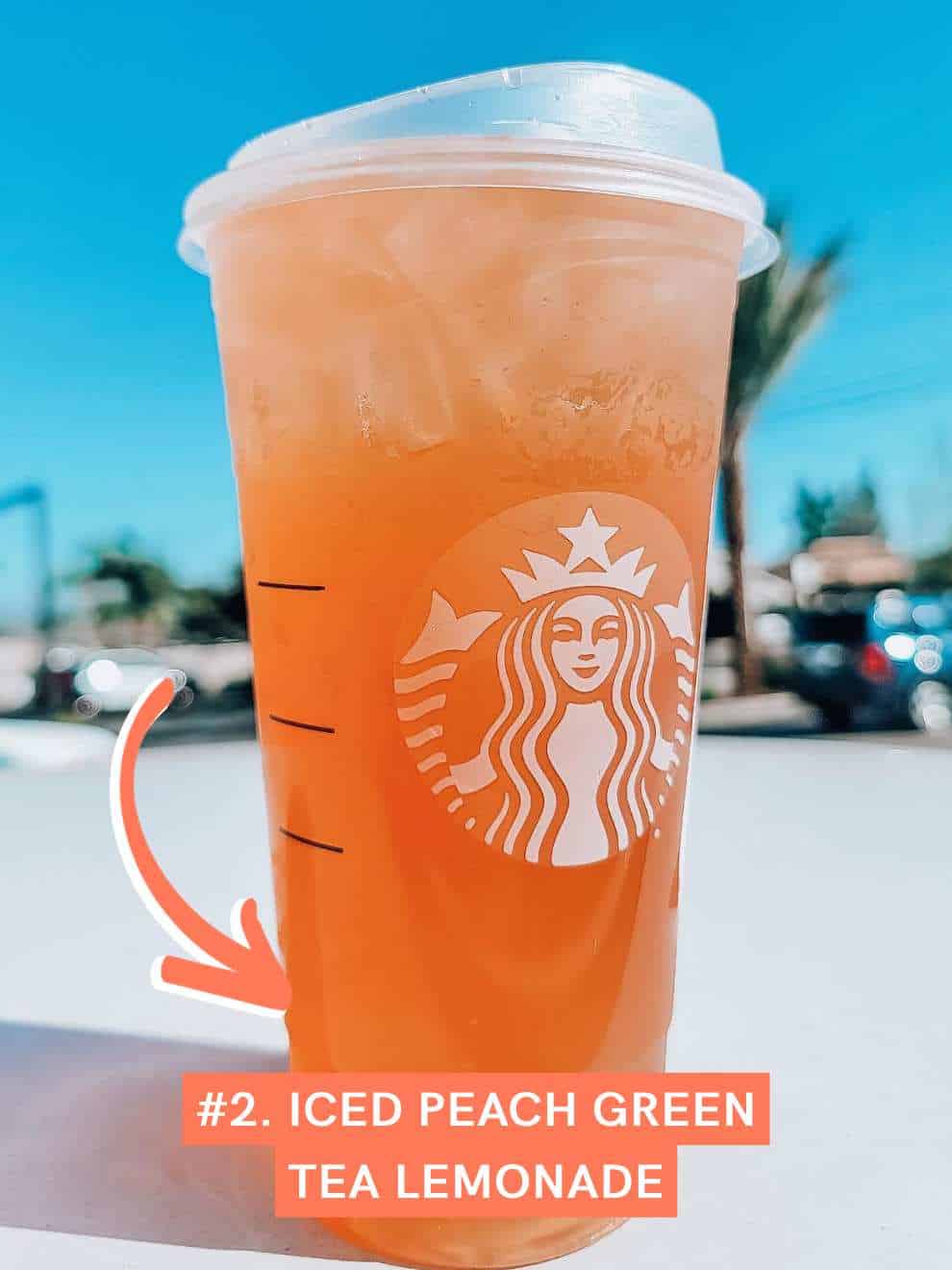 Iced Peach Green Tea Lemonade