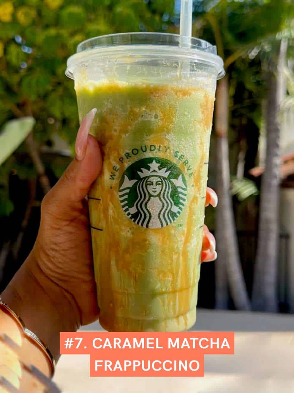 Caramel Matcha Frappuccino