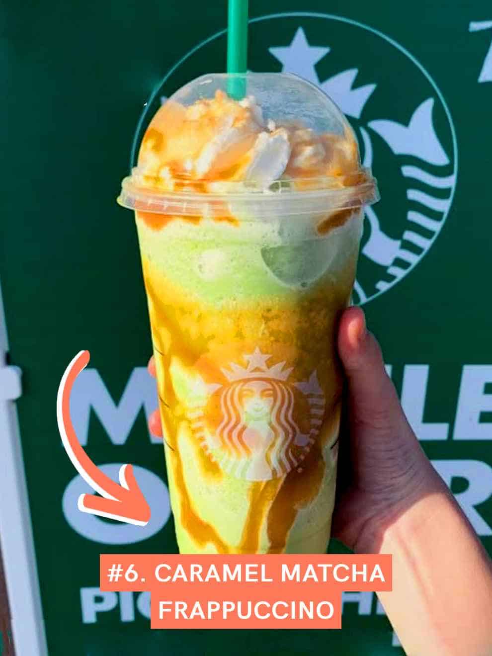 Caramel Matcha Frappuccino