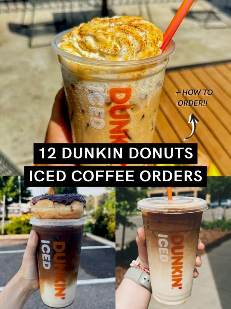 Dunkin Donuts Iced Coffee Orders