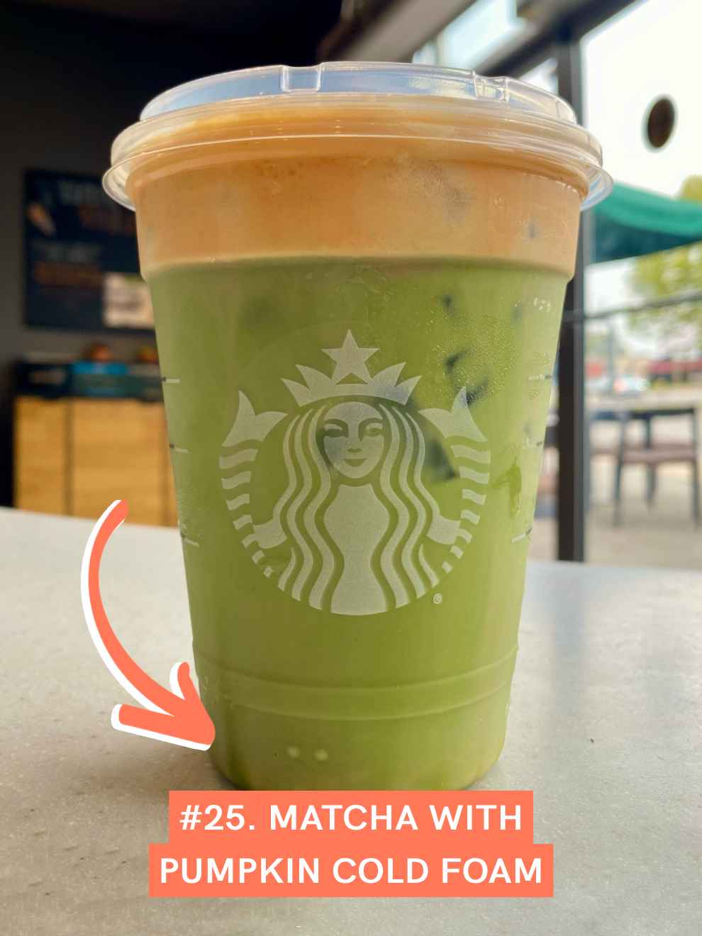 Matcha with Pumpkin Cold Foam
