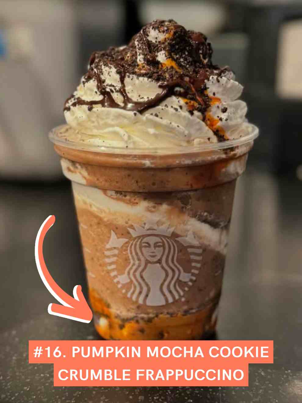 Pumpkin Mocha Cookie Crumble Frappuccino