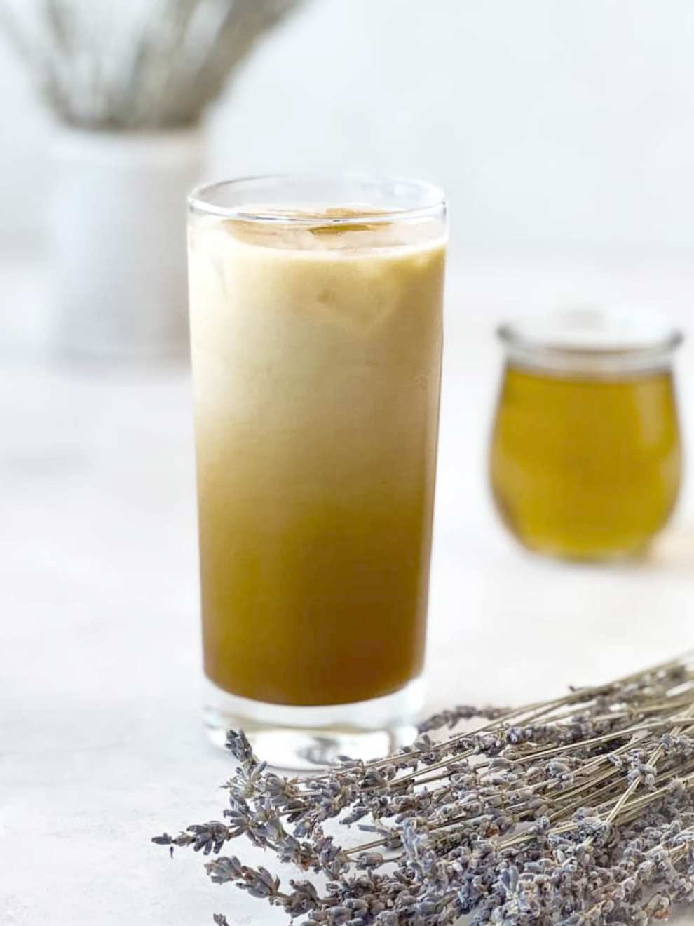 Rich & Creamy Iced Lavender Latte