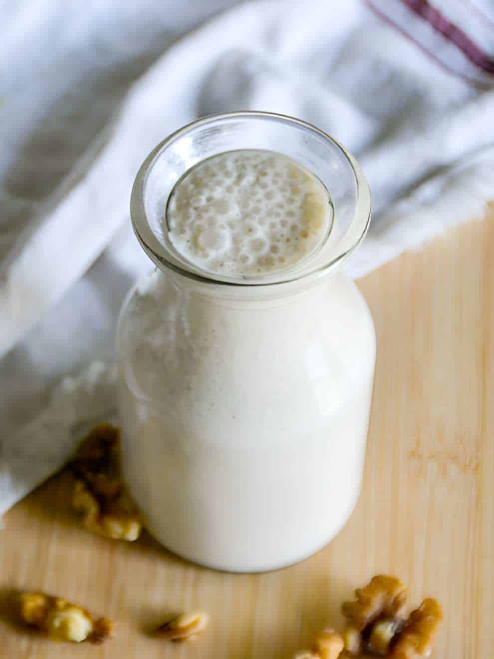 2-Ingredient Walnut Coffee Creamer