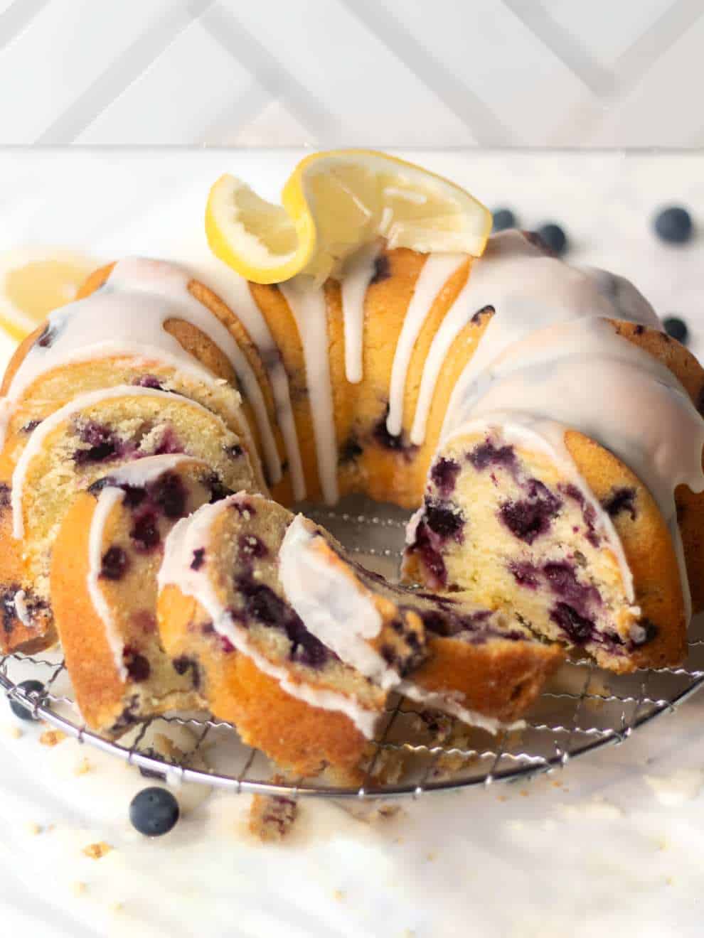 Blueberry and Lemon Pound Cake
