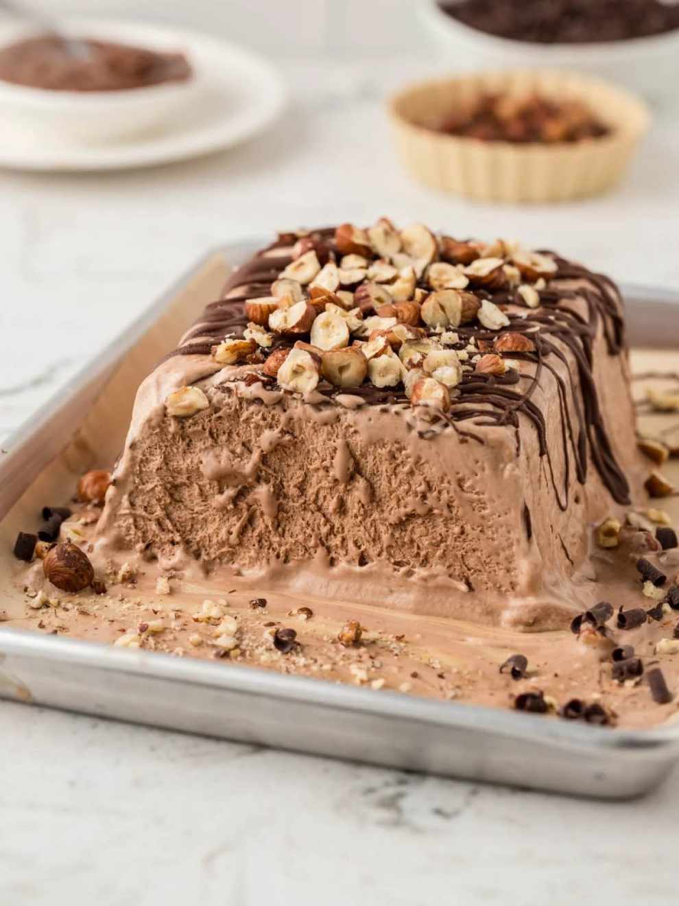 Creamy Nutella Semifreddo