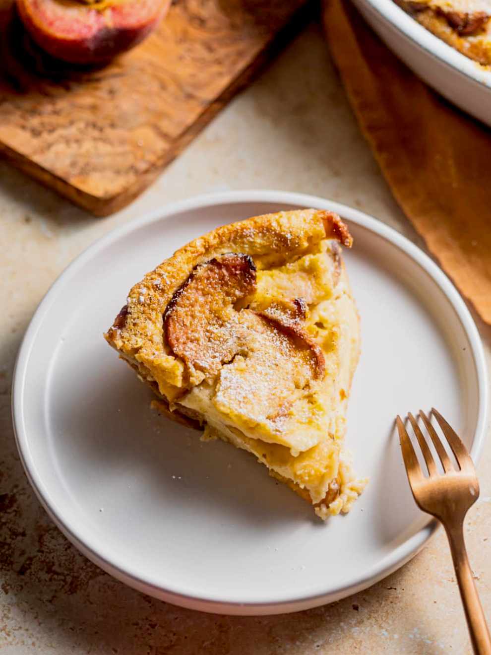 Easy Fresh Peach Clafoutis