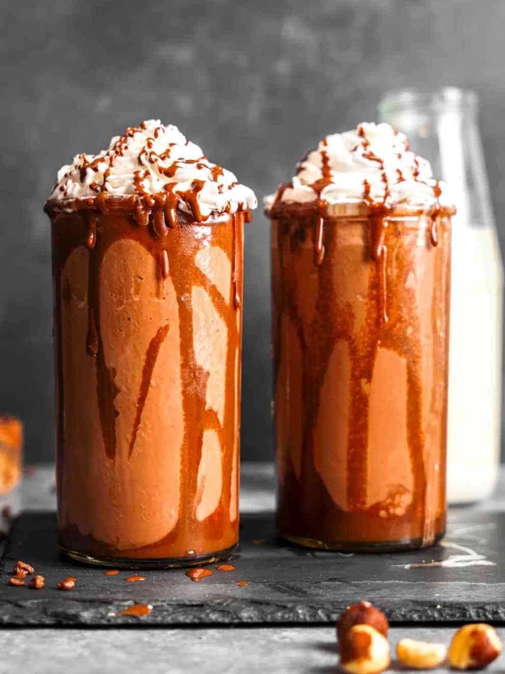 Healthy Chocolate Hazelnut Frappe