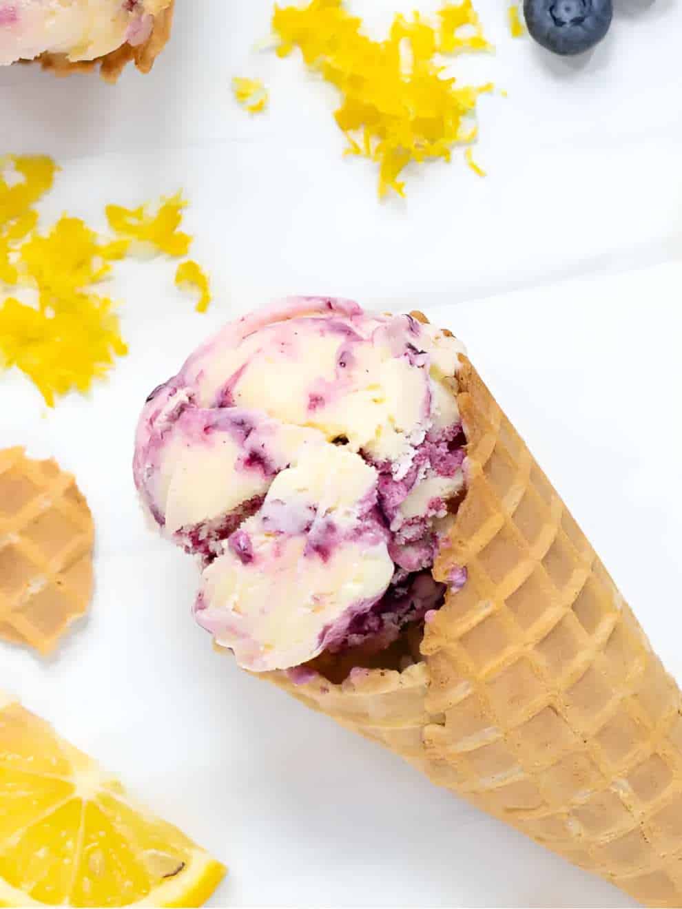 Lemon Blueberry Ice Cream