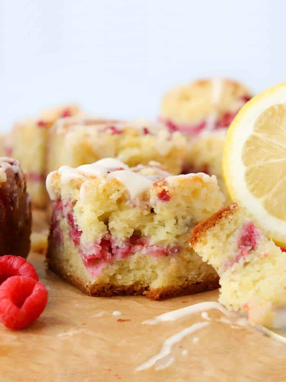Raspberry Lemon Coffee Cake