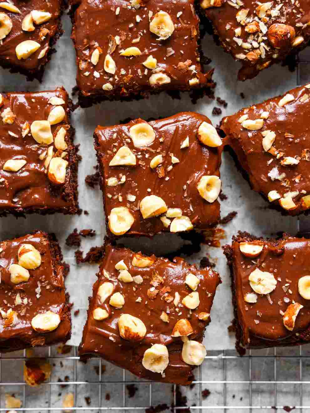 Rich & Fudgy Vegan Chocolate Hazelnut Brownies