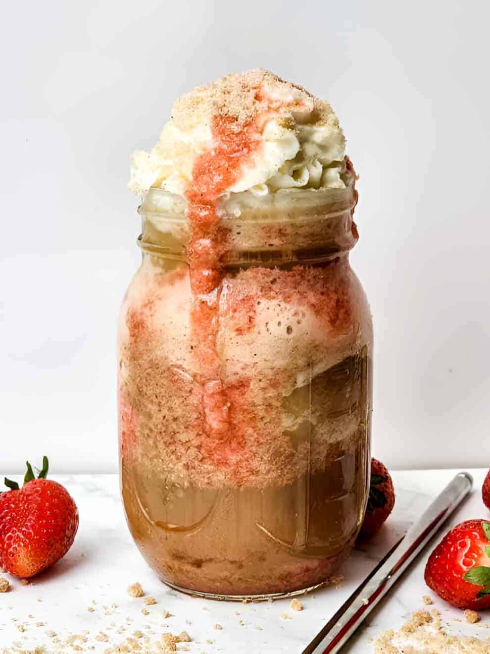 Starbucks Strawberry Funnel Cake Frappuccino