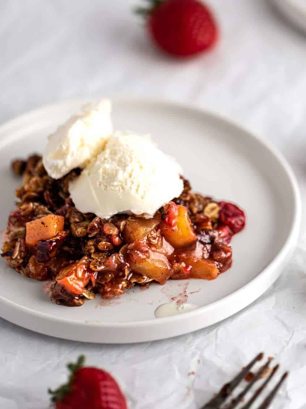 Strawberry Apple Crisp