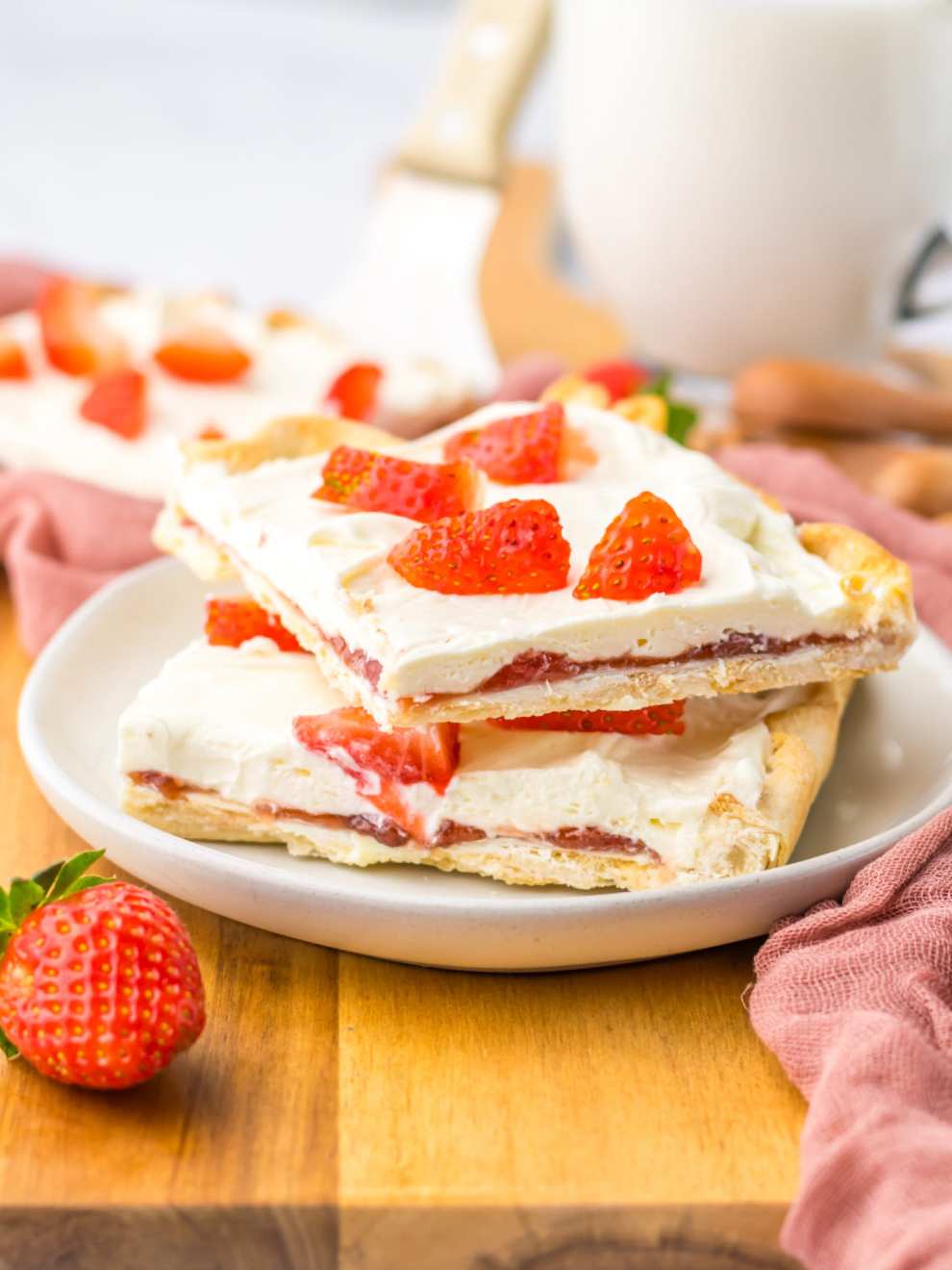 Strawberry Cream Cheese Slab Pie