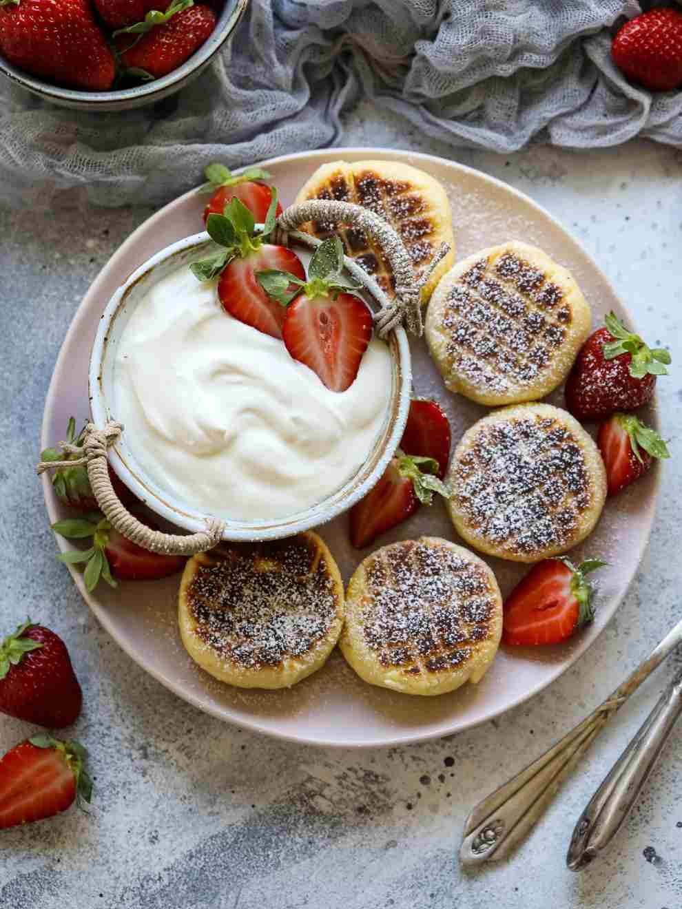 Syrniki Russian Cottage Cheese Pancakes