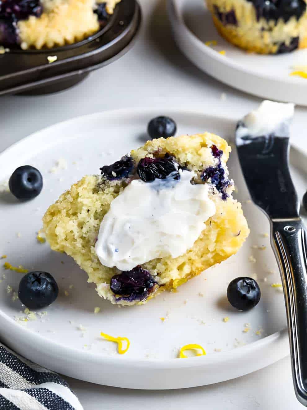 Vegan Lemon Blueberry Muffins