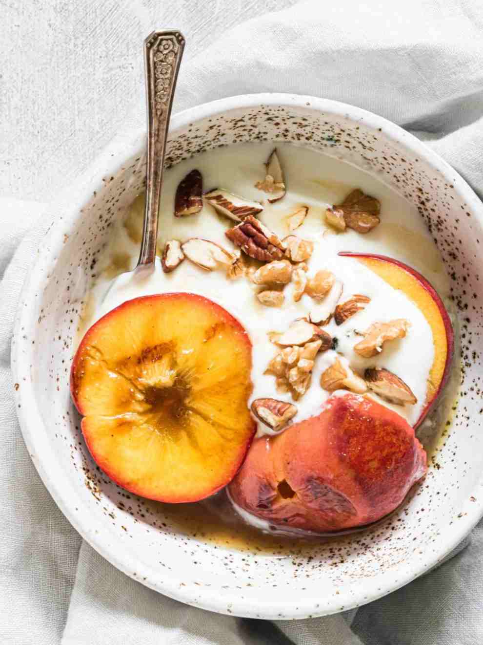 Air Fryer Grilled Peaches