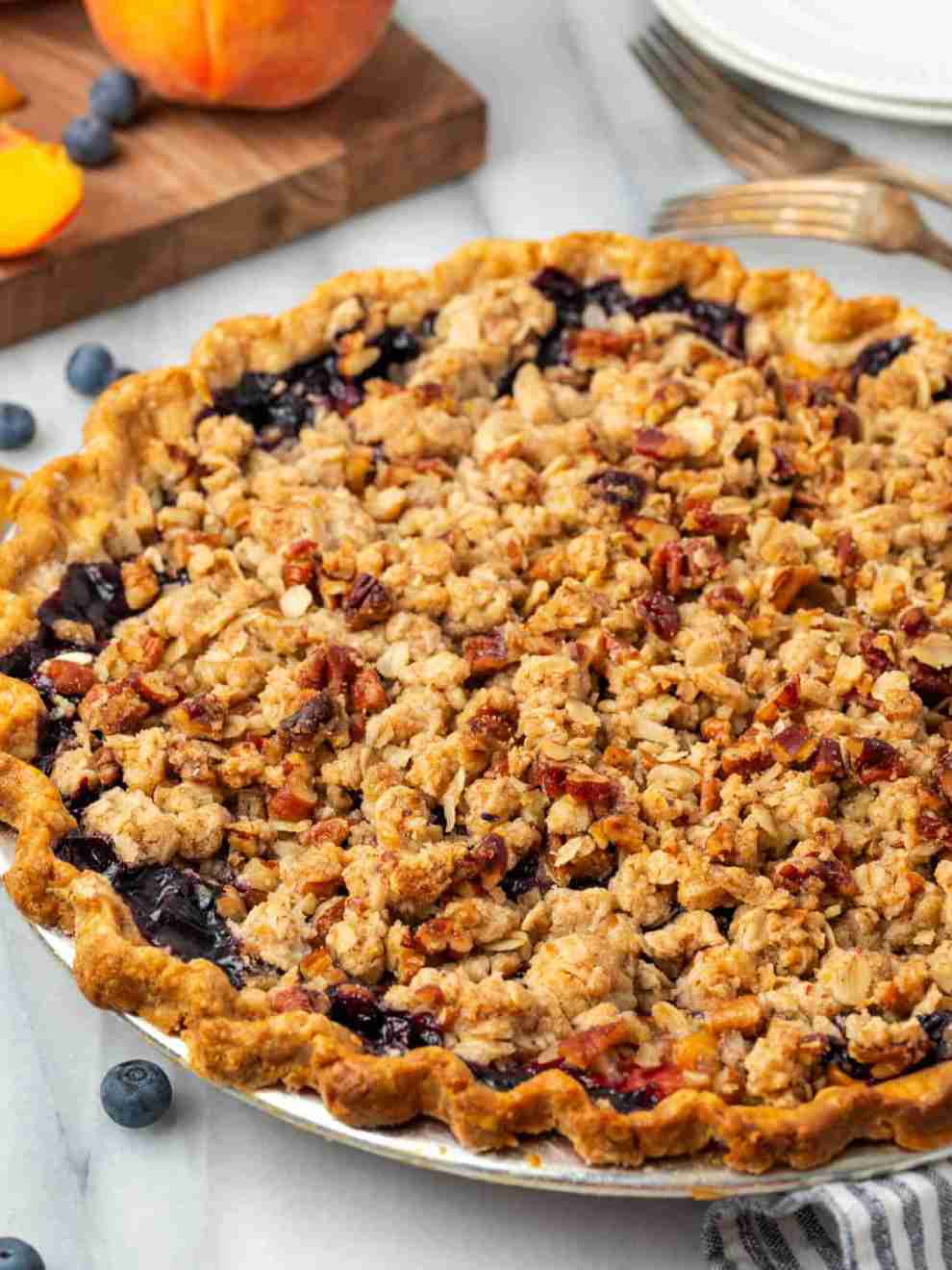 Blueberry Peach Pie