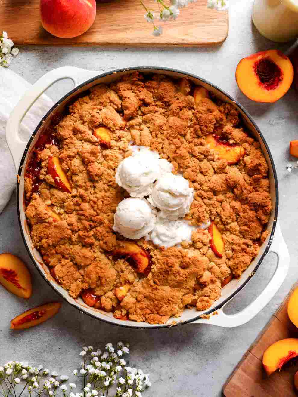 Gluten-Free Vegan Peach Cobbler