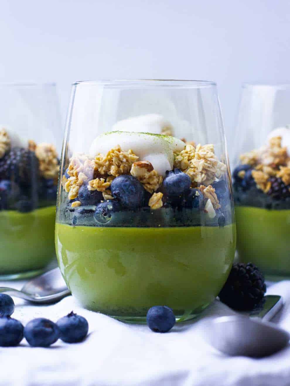 Matcha Pudding Parfait